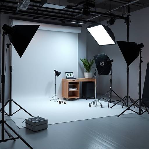 Product Photography Studio - Interior View of a space for product photography with controlled lighting